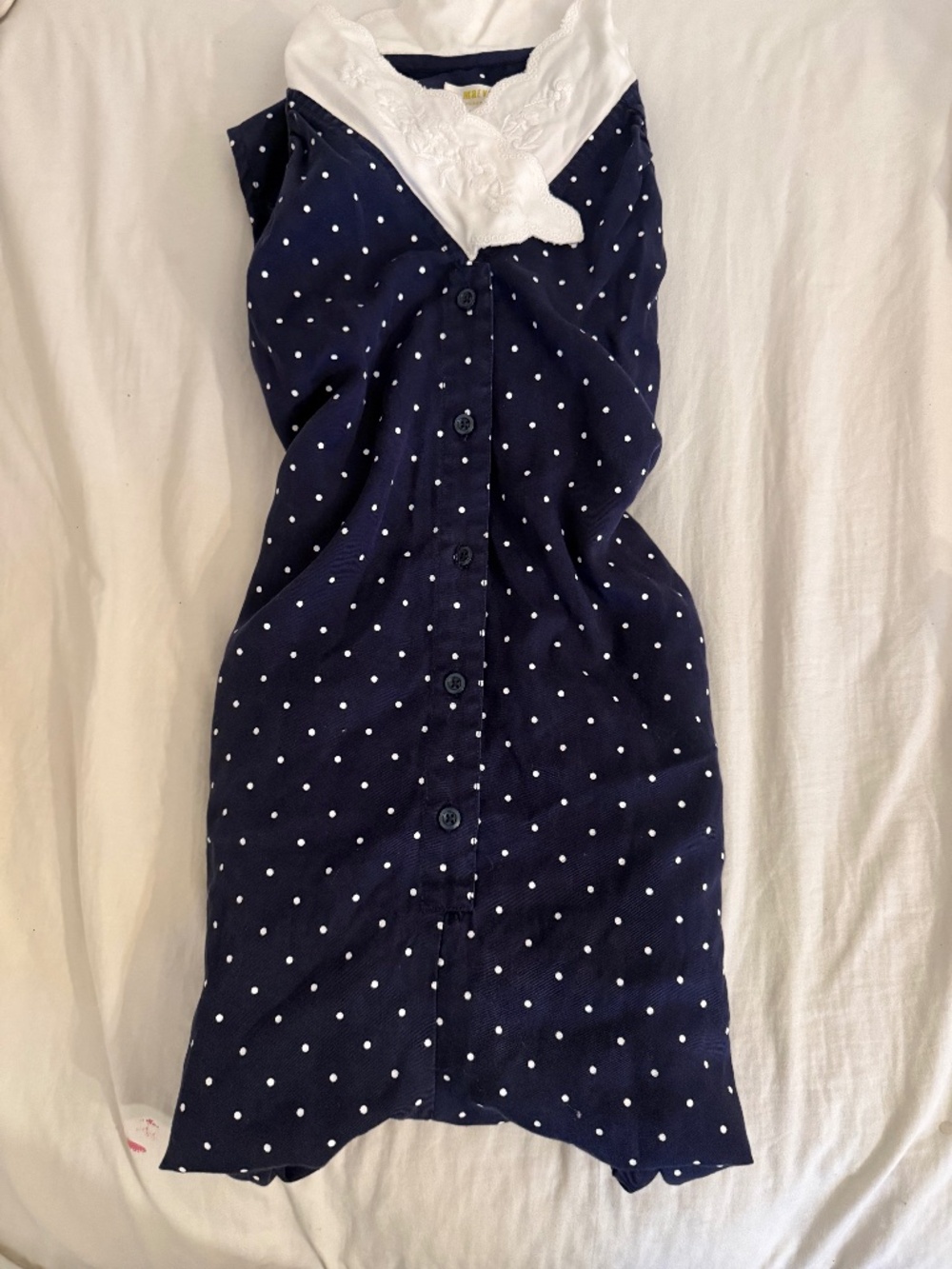 Long baggy polka dots l romper